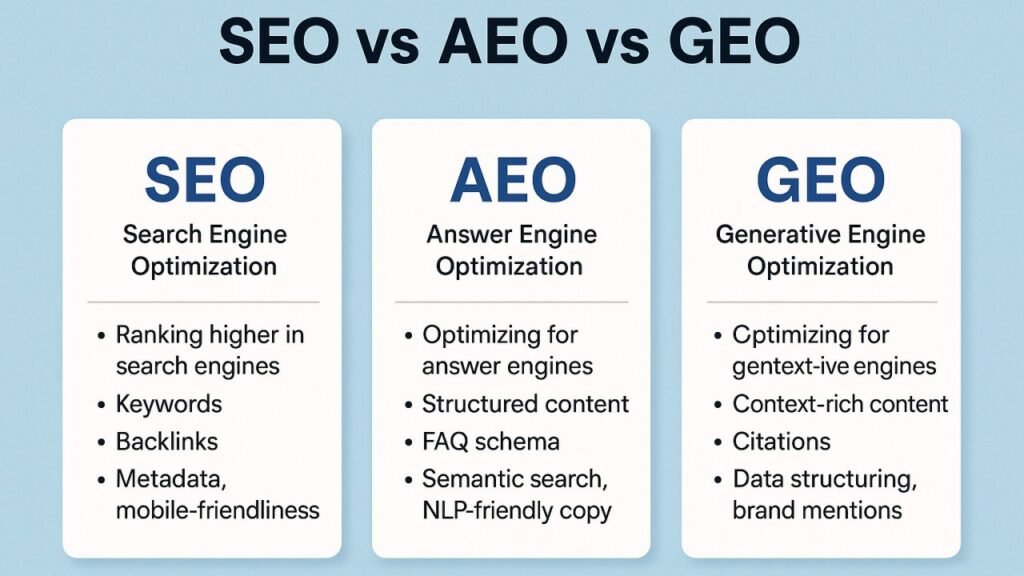 SEO vs AEO